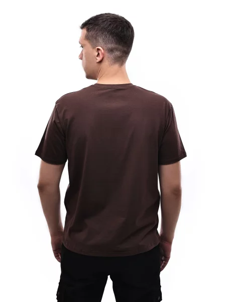 Футболка STREAM темно-коричневий віскоза/поліестер коричнева