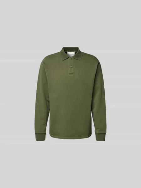 Koszulka polo o kroju regular fit z bawełny ekologicznej Closed oliwkowa