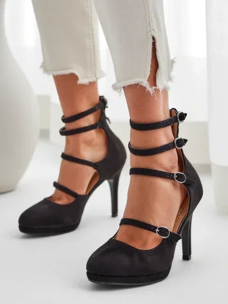 Pantofi cu toc Resti negru