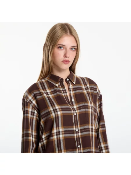 Риза Gant Rel Checked Flannel Bd Shirt Light Ochre 40