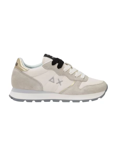 Sneakersy Sun68 skórzane białe