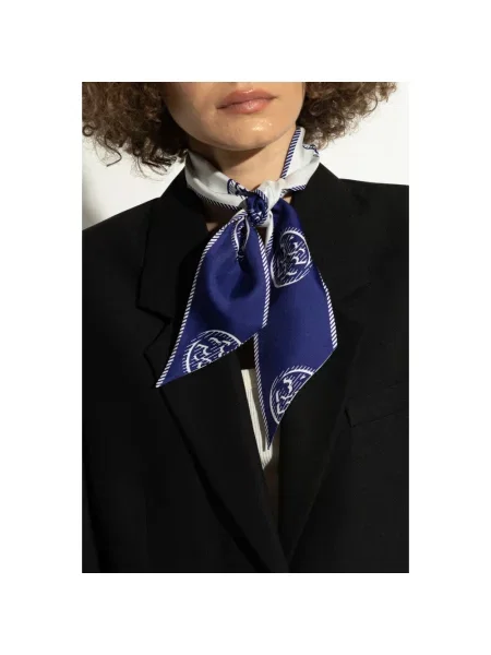 Chusta Tory Burch wiązana niebieska