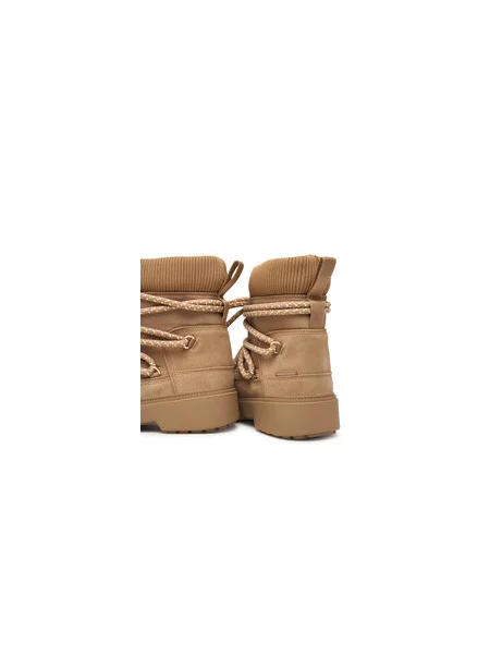Hótaposó Tommy Hilfiger Lace-Up Water Resist Snow Boot bézs