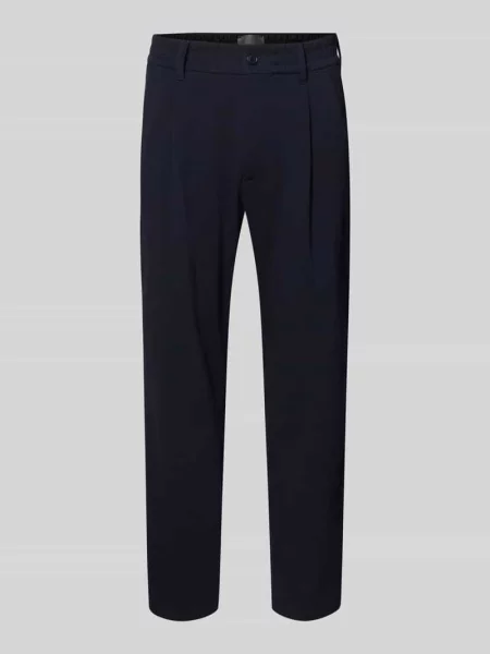 Drykorn Chinosy Chasy Regular Fit blau granatowe