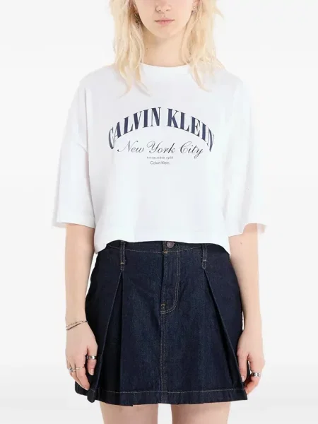 Cropp tricou Calvin Klein alb