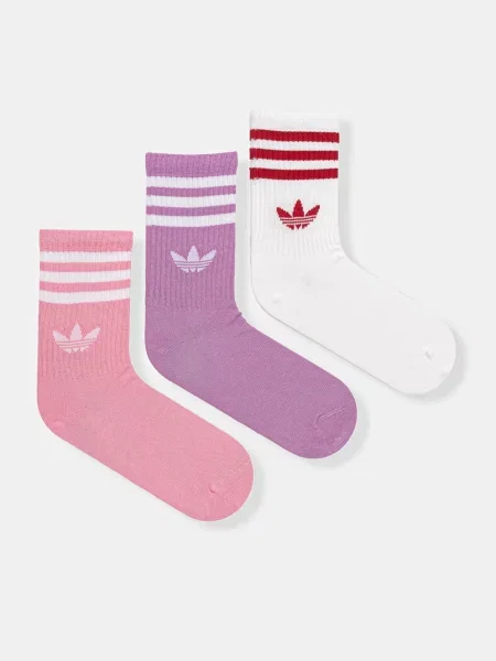 Ponožky adidas Originals ružová