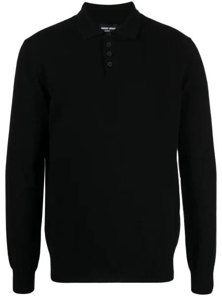Pulover Giorgio Armani din cașmir negru