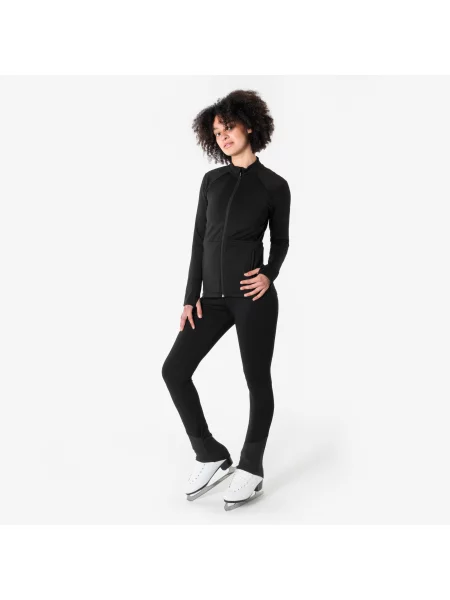 Legginsy treningowe do łyżwiarstwa figurowego Oxelo czarne
