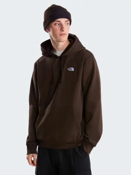 Худі The North Face M EVOLUTION SIMPLE DOME REGULA бавовна/поліестер коричневий