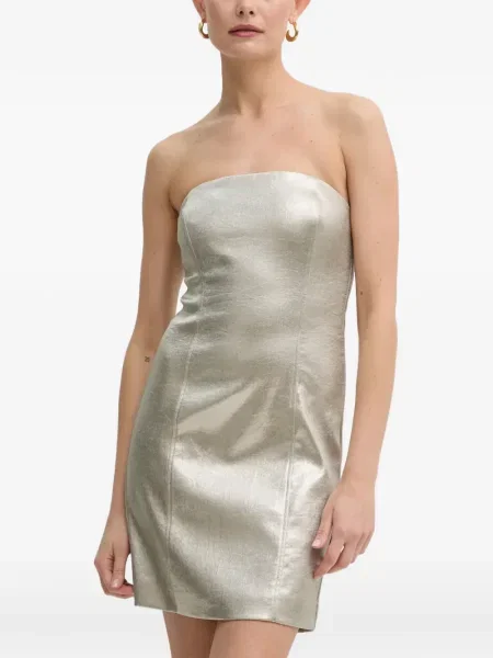 Rochie mini Patrizia Pepe de costum argintiu
