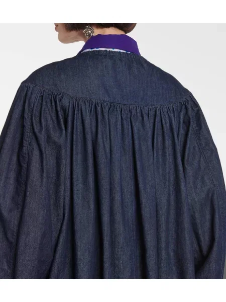 Palton Dries Van Noten albastru