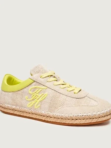 Tommy Hilfiger Espadrile Woven Logo Embroidery bej