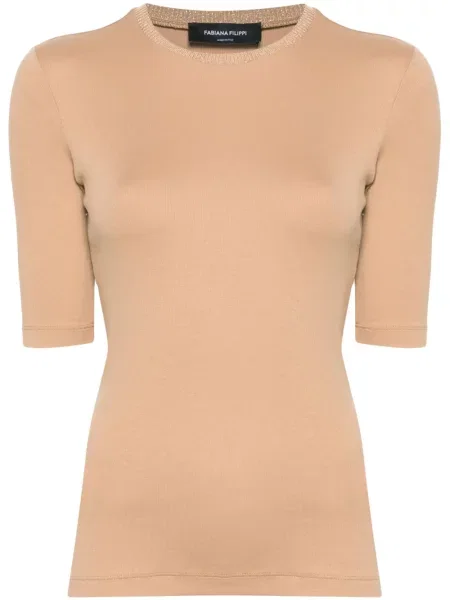 Tricou Fabiana Filippi din jerseu maro