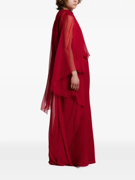 Rochie maxi Alberta Ferretti roșu