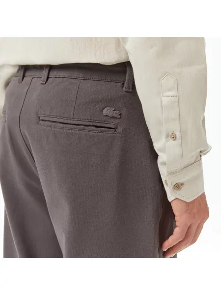 Lacoste Spodnie Regular Fit Ciemnoszare szary