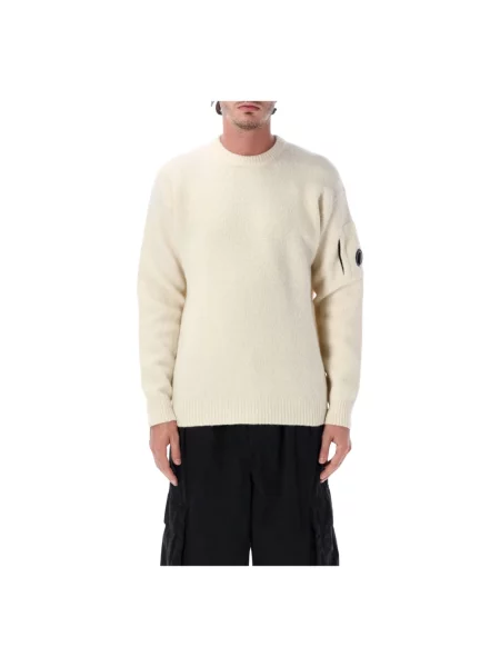 Lniany sweter C.p. Company beżowy