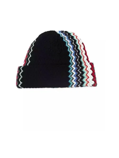 Czapka Missoni z nadrukiem wełniana