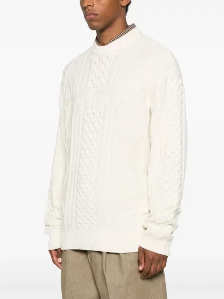 Svetr Carhartt Wip s kulatým výstřihem bílý