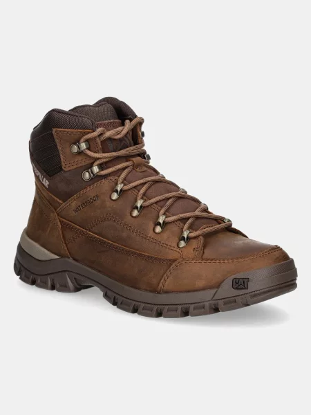 Кожени обувки Caterpillar THRESHOLD HIKER WP кафяво