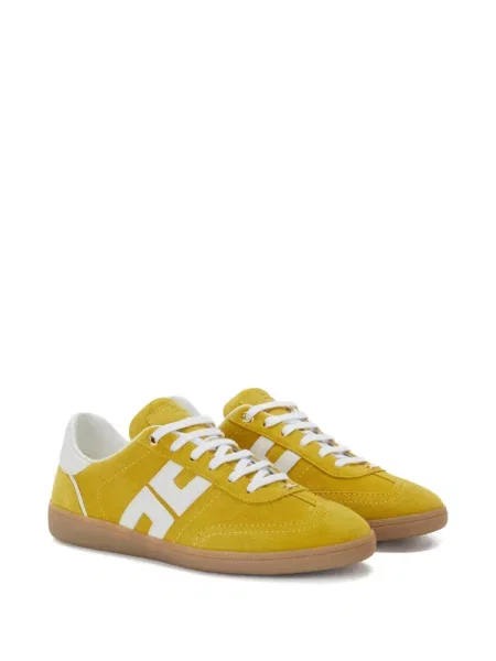 Sneakerși Elisabetta Franchi din piele galben