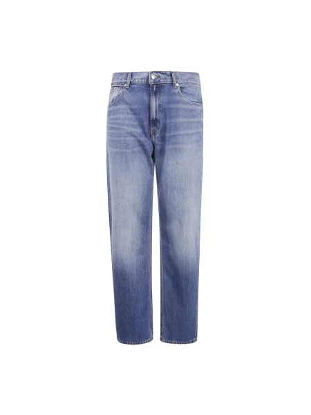 Jeansy straight leg 7 For All Mankind niebieskie