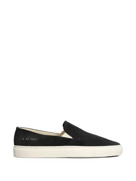 Chiloți Common Projects din piele de căprioară slip-on negru