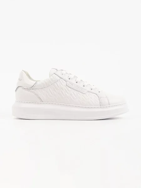 Karl Lagerfeld Kapri sneakers pentru bărbați din piele alb
