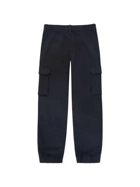Spodnie cargo dziecięce Abercrombie Fitch niebieskie