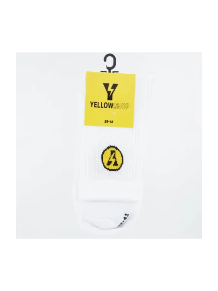 Șosete Yellow alb