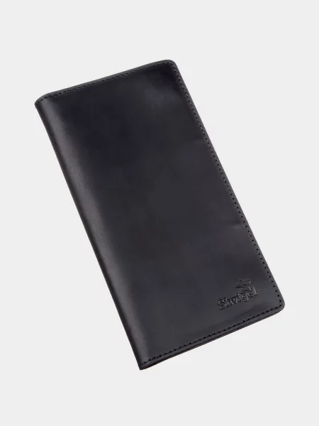 Кожаный кошелек Shvigel черный