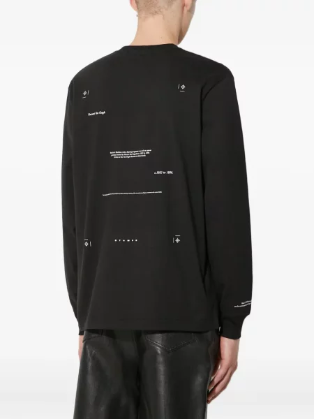 Tricou Stampd cu imagine lung negru