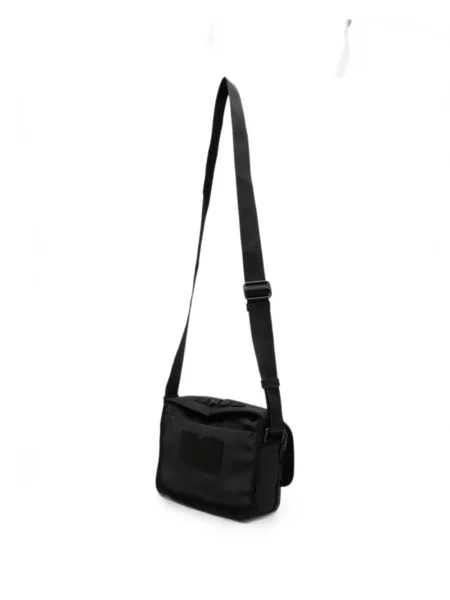 Crossbody taška Moschino s autogramem černá