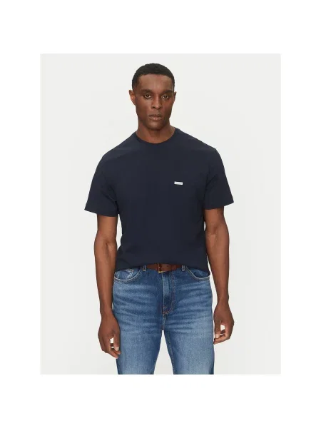 Guess Jeans Majica Mornarsko Regular Fit modra