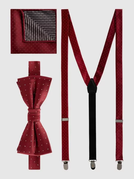 Krawat Cinque bordowy