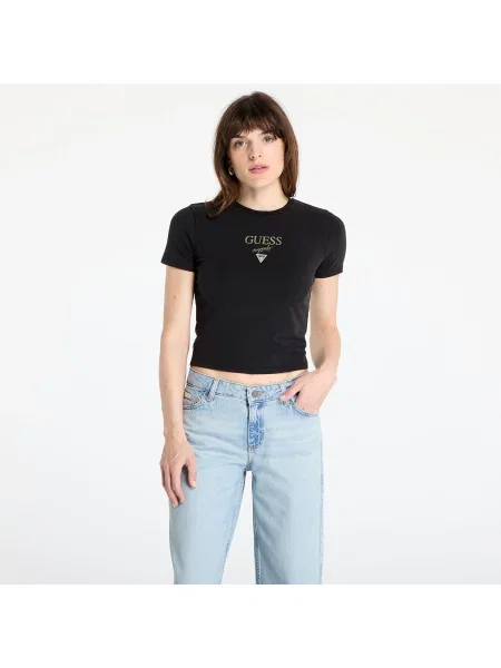 Тениска GUESS Originals Go Vintage Baker T-Shirt Jet Black Multi S черно