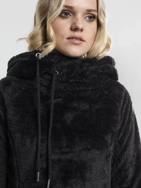 Długa bluza Urban Classics teddy czarna