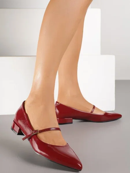 Pantofi cu Tikkie bordo