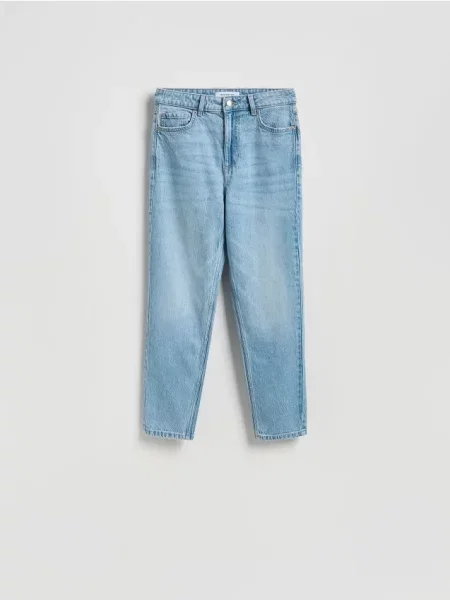 Reserved Blugi mom albastru