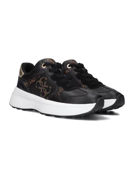 Sneakersy Guess skórzane czarne