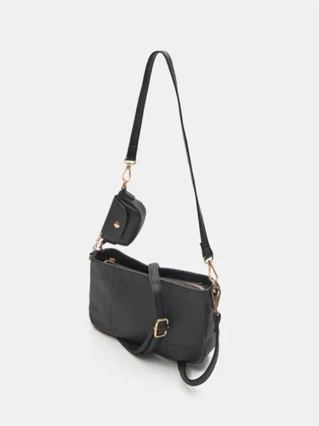 Crossbody-сумка з штучної шкіри чорний