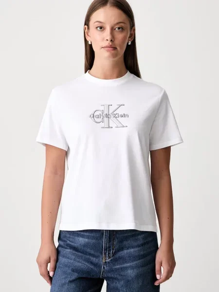 Calvin Klein Jeans tričko dámske biela