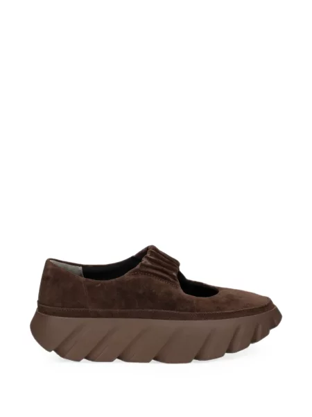 Pantofi loafer 4ccccees din piele de căprioară maro