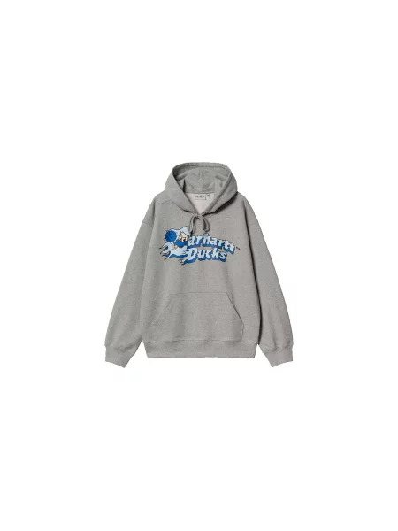 Carhartt WIP Hooded Flaming Ducks Sweat Mężczyźni Bluzy i bluzy z kapturem Carhartt WIP Size: M szary