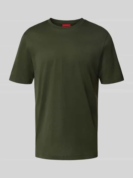 T-shirt o kroju slim fit z czystej bawełny model ‘DIMERSTEE’ Hugo
