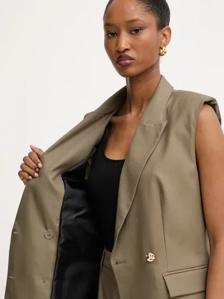 Morgan двобортний жилет з віскозою