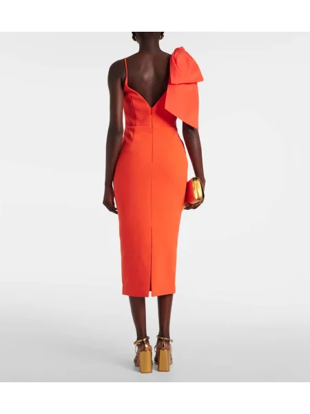 Šaty Rebecca Vallance s mašľou oranžová