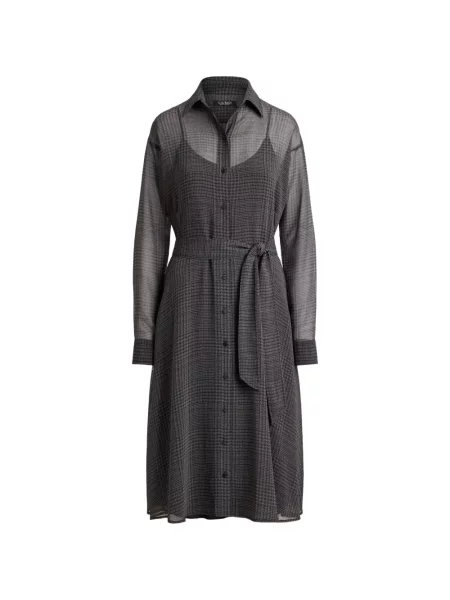 Rochie midi Lauren Ralph Lauren cu imagine cu model pepito gri