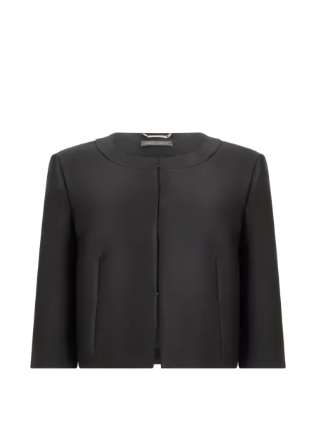 Decupat geacă Alberta Ferretti negru