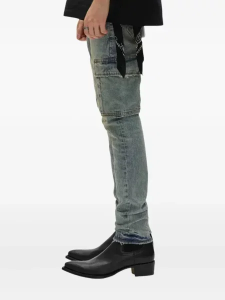 Skinny jeansy skinny Purple Brand niebieskie