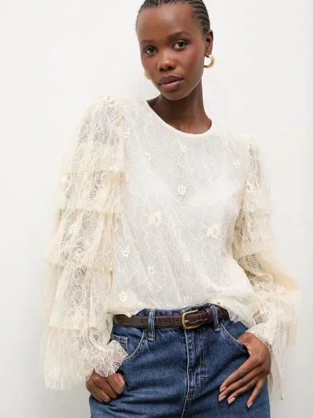 Answear.LAB bluzka beżowa